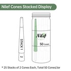 Nilef Dollar Pre Rolled Cones   King Size   Hundred Bill Rolling Paper 