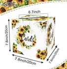 Sunflower Card Box Floral Money Box Gift Card Box Holder For Wedding Receptio   