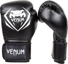 Boxing Gloves Faux Leather 14 Oz Training Hook And Loop Black Durable