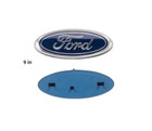 Ford Blue 9 Inch Emblem For Front Grille tailgate Oval Badge Chrome Logo 2004-16