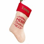 Personalized Classic Burlap Christmas Stocking