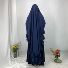 Overhead Niqab Women Muslim Large Hijab Islamic Prayer Niqab Kaftan Ramadan Top