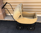 Antique Wicker Baby Doll Carriage Stroller Buggy