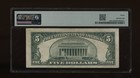 Dbr 1934-b  5 Silver Star Fr  1652  Vinson Pmg 30 Serial  11883999a