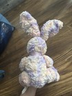 Russ Berrie Rainbow Tie Dye Bunny Rabbit Plush Pastel Sherbet Stuffed Toy 12 
