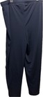 Chico Size 3 Navy Travel Pants Elastic Waist Wide W19 Inseam 33