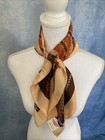 Nwt Vintage 1970s Scarf 26    Japan Water Repellent Acetate Twill Geometric Retro