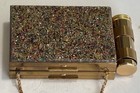 Vintage Gold Zell Fifth Avenue Vanity Carryall Compact Lipstick Holder  Read