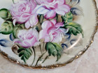 Ucagco Japan Signed Hand Painted Flowers Floral Porcelain Decorative Plate 8 5   