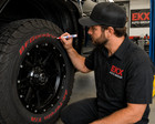 Red Tire Marker Paint Pens 4 Pack Waterproof Car Tire Lettering Ink