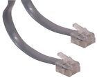 25feet foot ft Telephone Phone Extension Cord Cable Line Wire Dsl landline grey