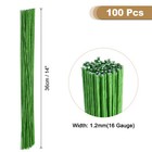 100pcs Green Floral Wire Stems Bendable 1 2mm 16 Gauge Florist Wire For Flower