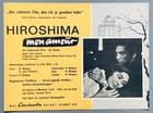 Hiroshima Mon Amour Vintage 1960 Advert Alain Resnais