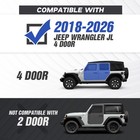 Side Steps Running Boards Nerf Bars For 2018-2026 Jeep Wrangler Jl Jlu 4 Doors