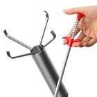 Flexible Grabber Claw Pick Up Reacher Tool With 4 Claws Bendable Hose Pickup