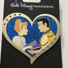 Disney Wdi Cinderella Heart Valentine Pin Le 300  flaw - See Photos 