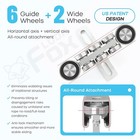 6 Wheel Hoist Trolley For Unistrut Strut Channel Roller Bearing 3000lb