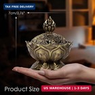 Classic Lotus Incense Burner For Stick And Cone Incense 2 71x2 76  6 9 X 7cm  Vi