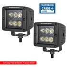 2x 3  120w Cree Led Pods Work Light Bar Cubes Offroad Driving Flood Spot  Wiring