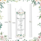 Unity Candles With Glass Holder For Wedding Ceremony Wedding Unity