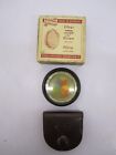 2 Vtg Rolleiflex Rolleicord Camera Filters Green   Clear Uv  boxes Leather Cases