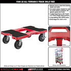 Snap-loc 1500 Lb All-terrain Professional E-track Dolly Red Sl1500d6r