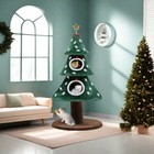 Quoyard Christmas Cat Tree With Cat House Cat Tower For Indoor Cats With Condos