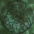 Pickled Moon Green Man Wall Hanging Scarf Harvest Foliage