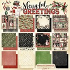 Graphic45 Merry-ful 8x8 Paper Pack Scrapbooking  24  Sheets Christmas