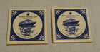 Set Of 2 Volendam   Zaandam -- Blue Delft Tile -- Holland America Line