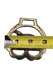Vintage Brass Horse Quail Game Bird Harness Medallion Bridle Ornament 3  England