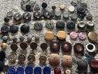 Vintage Button Large Lot Of Celluloid  Acrylic  Plastic  Veg Ivory  Carved X92 