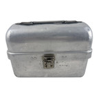 Vintage Leyse Aluminum Coal Miners Dome Single Latch Rare Pail Lunchbox Bucket