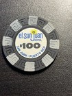  100 El San Juan Puerto Rico Casino Chip Esj-100