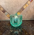 Antique Mint Green Uranium Vaseline Glass Sugar