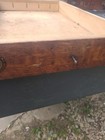 Vintage Clark s O n t  Wood Spool Cabinet Drawer 20 3 4 X 13 1 4 X 2 1 2    5