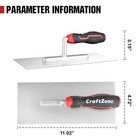 Concrete Trowel 11  X 5   Tools Stainless Steel Flat X 5 