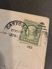 Vintage Post Card With U s    one Cent    B franklin Stamp Issue Of 1909 