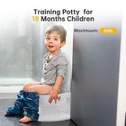 Toddler Potty Training Toilet     Realistic Flushing Sound  Soft Seat