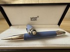 Montblanc Luxury Classic Blue Rollerball Pen  black Ink  With Box