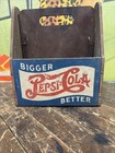 Vintage C  1940 Pepsi Cola Masonite Six Pack Carrier Sign Coca Cola 7up Wwii