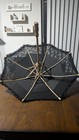 Authentic Black Lace Parasol Bamboo Handmade Umbrella