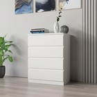 Chest Of 4 Drawer Tall Dresser For Bedroom Clothes Storage Furniture Cabinet