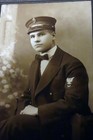 Wwi Us Navy Petty Officer Third Class Photo C1918 Sepia Folder Mount Usn Sailor