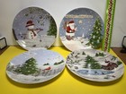 Lenox Christmas Collage Set Of 4 Party Plates