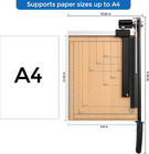 Heavy Duty Guillotine Paper Cutter   Paper Trimmer  12  Cut Length  Automatic Cl