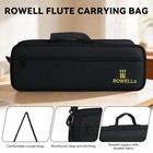Rowell Flute Case For 16   17 Hole Flutes Structured Gig Bag With 600d Nylon    