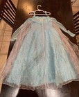 Girls  Elsa Frozen Costume Dress Disney Store  Size 5 6