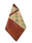 Vintage 1930s-1940s Silk Neck Tie With Checkered Box Design 