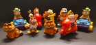 Vintage 1988 Garfield Mcdonald   s Happy Meal Toy Figure Lot Of 9 W  Vehicles